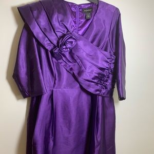 Royal purple elegant dress